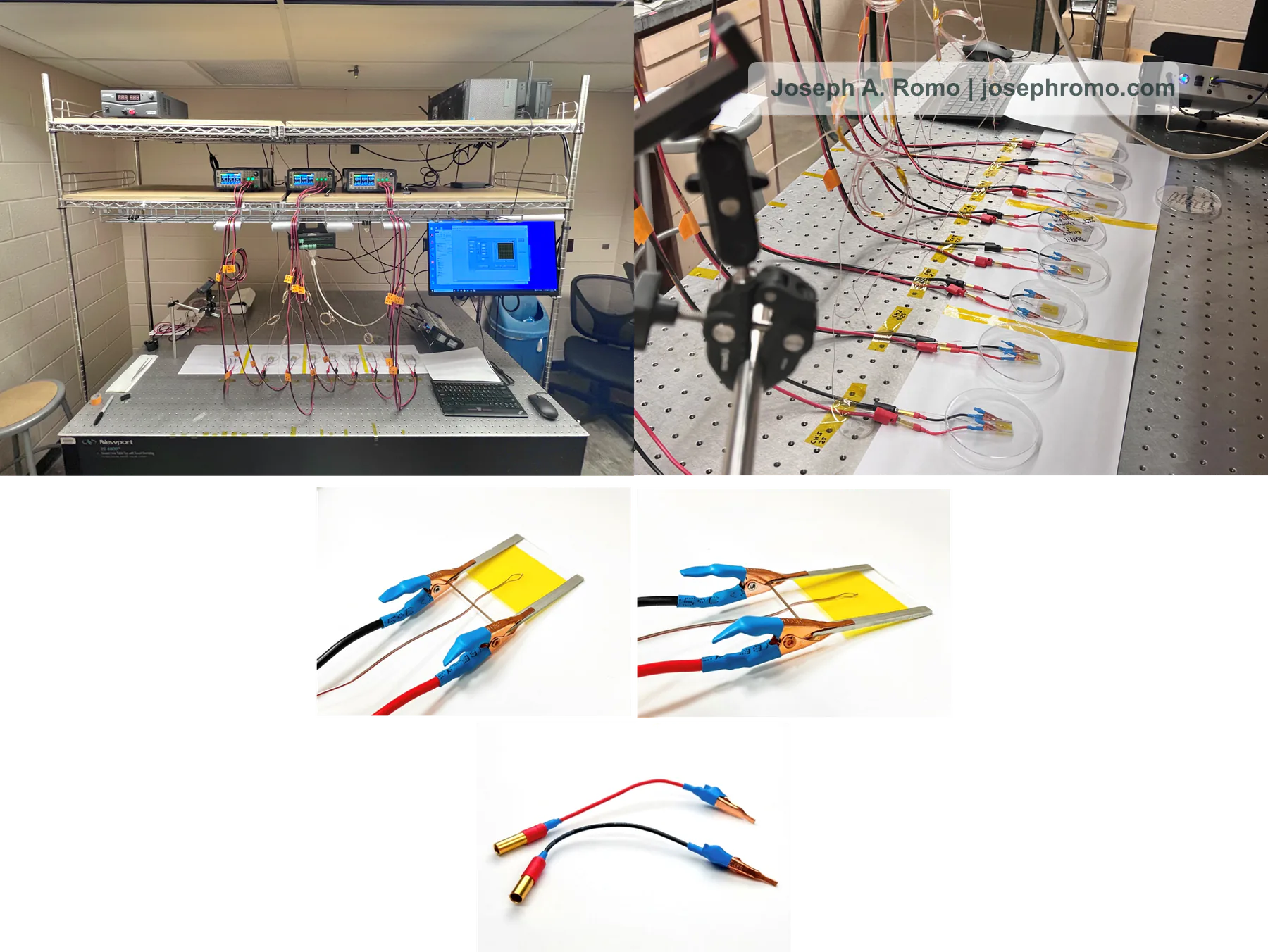 Transparent polymer heater demonstration